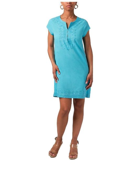 Calypso St. Barth Blue Rowena Dress