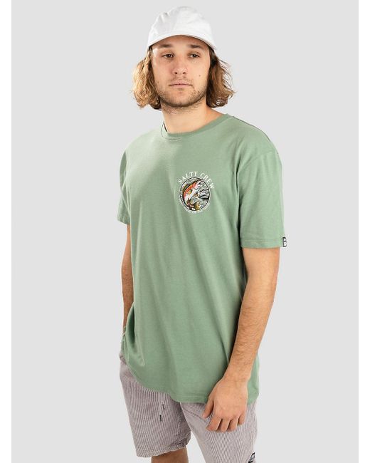 Salty Crew Rainbow premium t-shirt in Grün für Herren