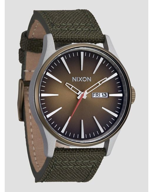 Sentry nylon reloj verde Nixon de color Gray