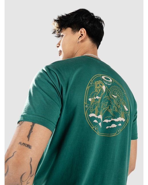 Rings mountain camiseta verde Oakley de hombre de color Green