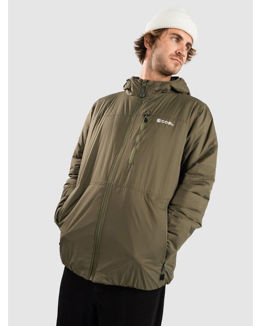 Cresent mid layer chaqueta polar verde Coal de hombre de color Green