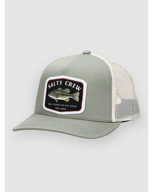 Bigmouth trucker sombrero verde Salty Crew de color Gray