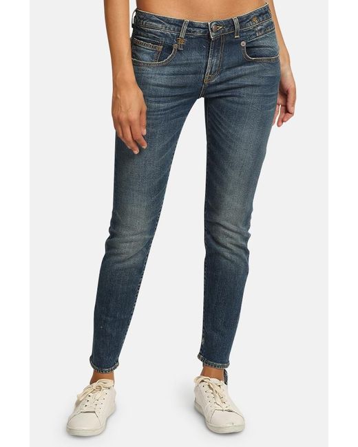 R13 Denim Boy Skinny Jeans in Blue 