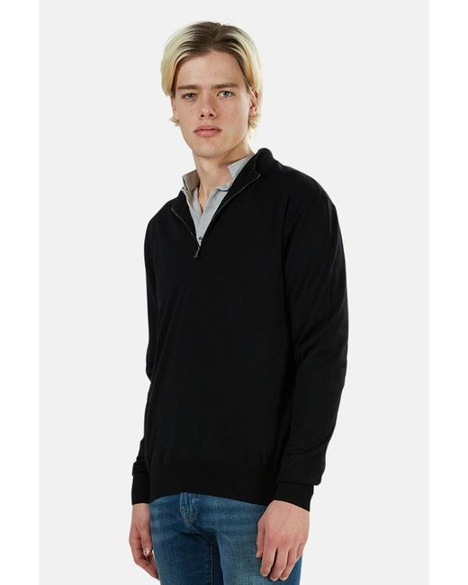 mock zip sweater