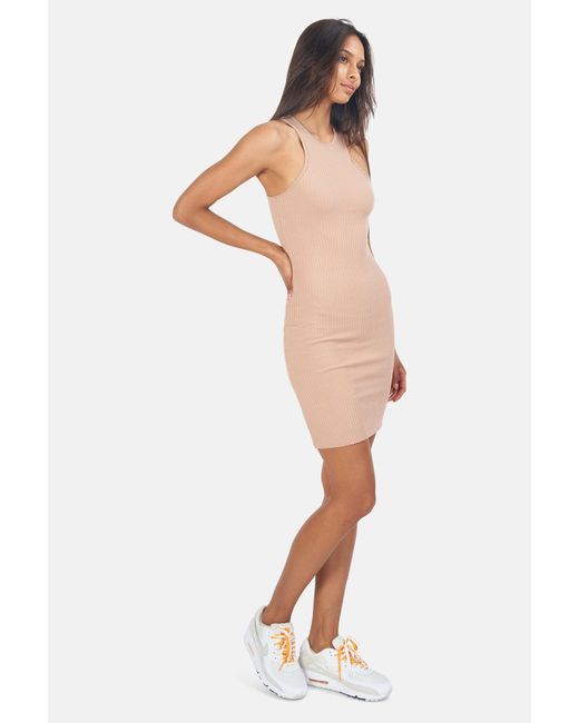 Primary Rib Carved Mini Dress Lt. Tawny 
