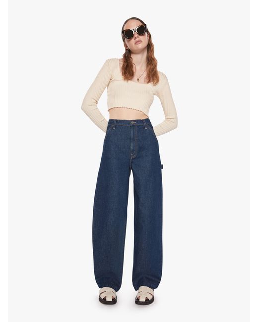 Mother Denim Fun Dip Utility Puddle Jeans Cold Brew in Blue | Lyst Canada
