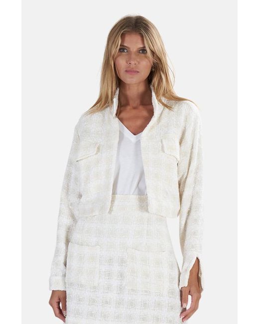 tweed cream jacket