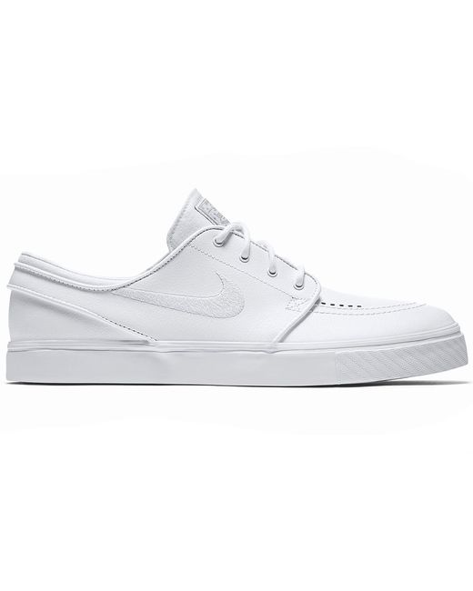 Nike Sb Zoom Stefan Janoski Leather in White for Men | Lyst
