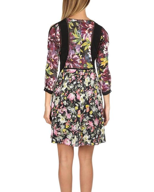 silk cold shoulder dress