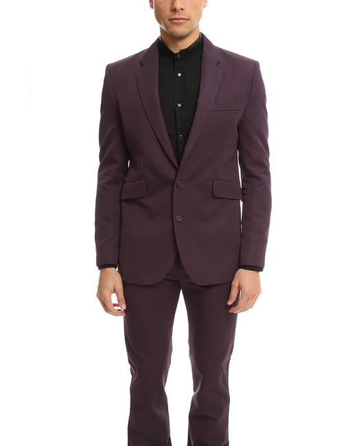 black shiny suit jacket