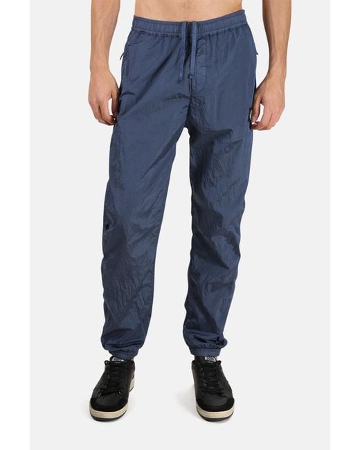 Stone Island Synthetic Nylon Pants in Blue for Men | Lyst