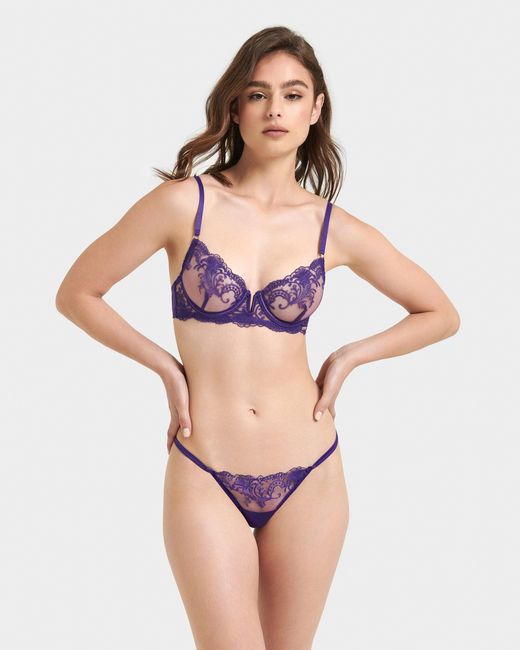 Bluebella Purple Marseille Thong Heliotrope
