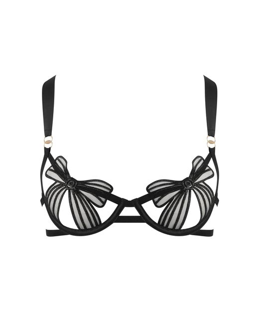 Bluebella Black Annabel Open Bow Bra