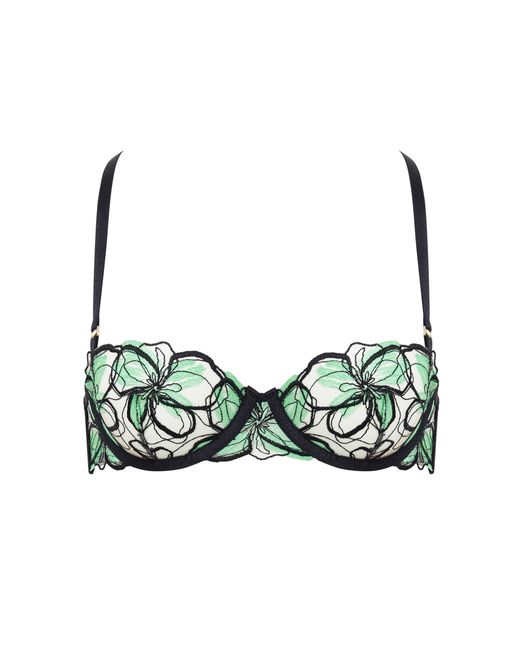 Bluebella Green Odette Floral Balcony Bra/Summer