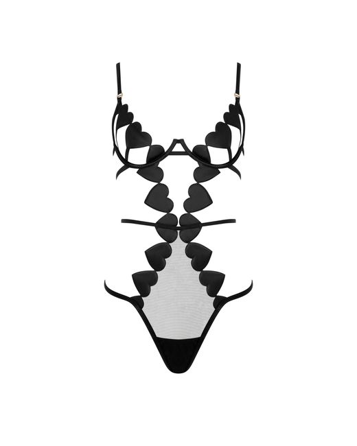 Bluebella White Gia Open Heart Bodysuit