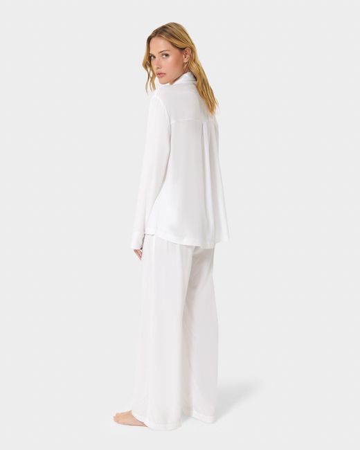 Bluebella White Tarcon Eco Viscose Long Pyjama Set