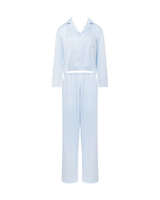 Bluebella Blue Sara Luxury Satin Long Set Ice Water