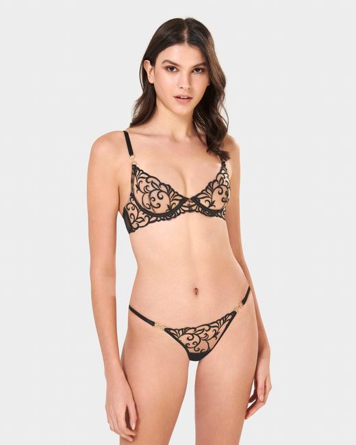 Bluebella Harriet Eco Brief Black/sheer
