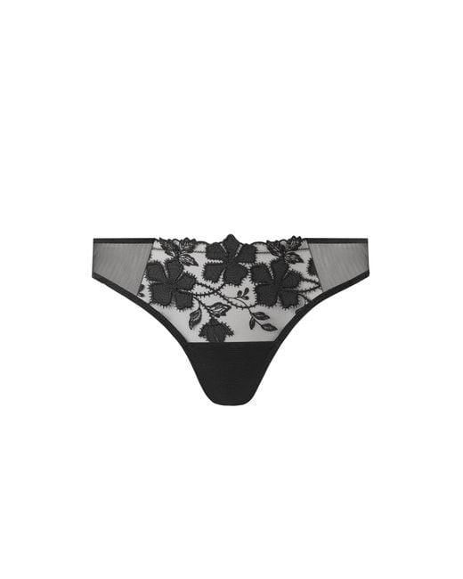 Bluebella Black Alara Floral Brief