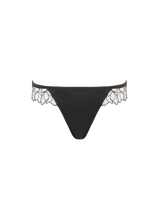 Bluebella Black Fern Luxury Satin Brief