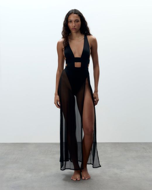 Bluebella Black Topaz Long Chemise