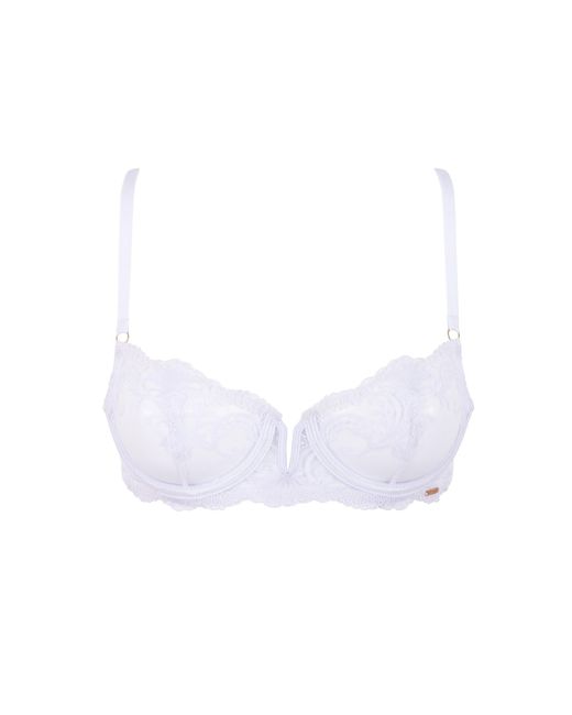 Bluebella White Marseille Embroidered Sheer Bra