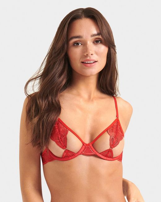 Bluebella Red Anaya Bra Flame Scarlet