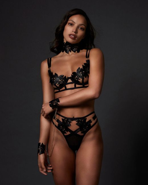 Bluebella Black Ophelia Open Bra