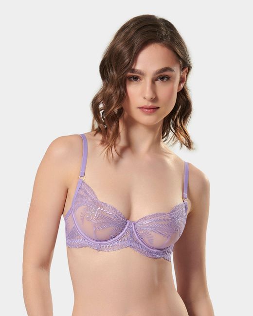 Bluebella White Rafaela Wired Bra Rose