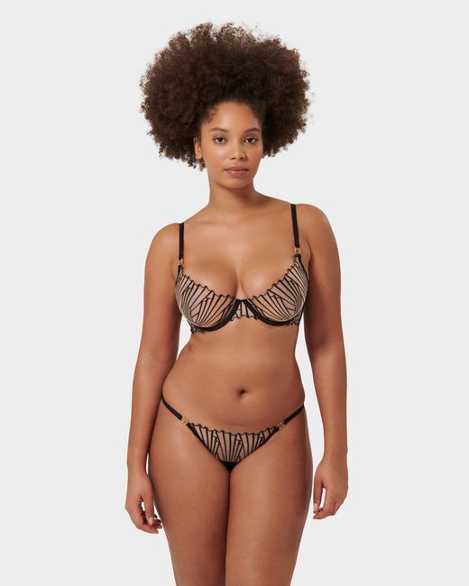 Bluebella Black Goya Wired Bra/Sheer