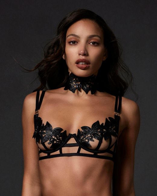 Bluebella Black Ophelia Open Bra