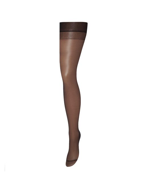 Bluebella White Plain Leg/plain Top Stockings Black