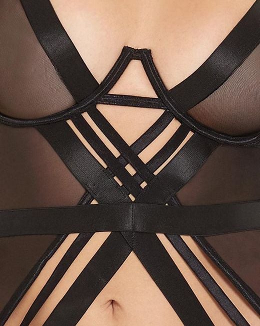 Bluebella Black Sawyer Wired Basque