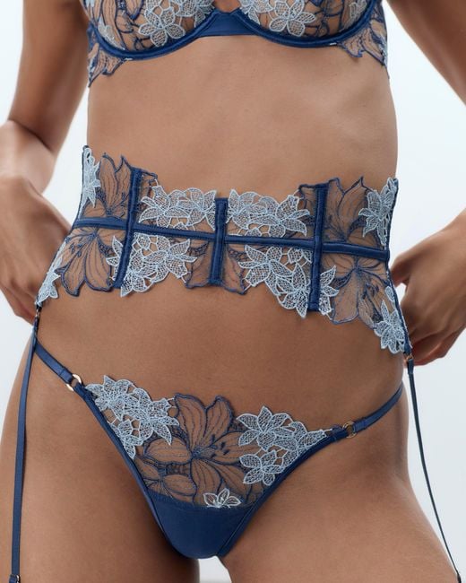 Bluebella Blue Calantha Waspie Suspender (With Detachable Suspenders)