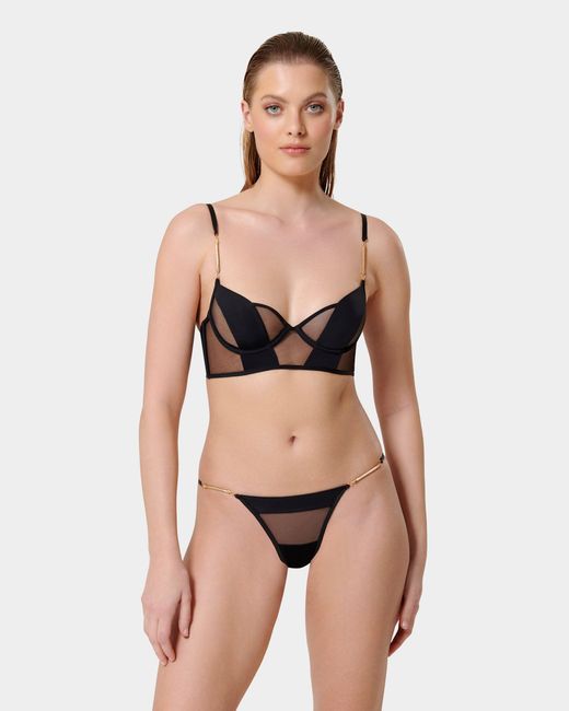 Bluebella Black Raine Wired Longline Bra