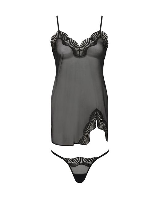 Bluebella ensemble trista nuisette courte et string noir Bluebella en coloris Gray