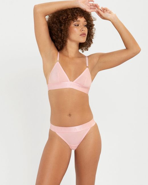 Bluebella Lulu Eco Bamboo Thong Pale Pink