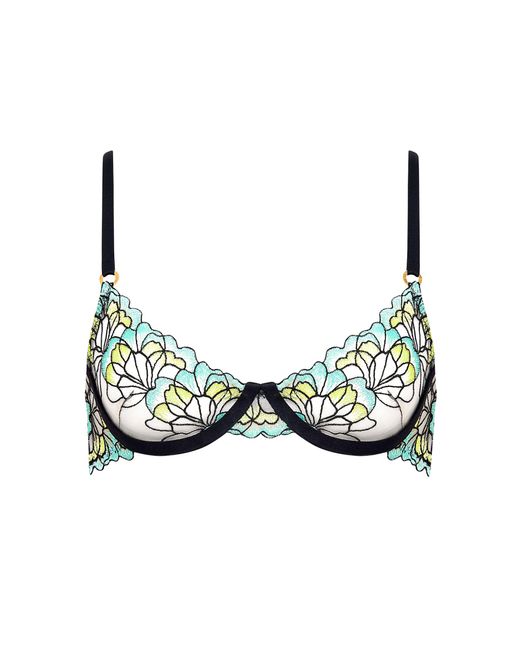 Bluebella Green Serena Wired Bra Mint/lemon/black