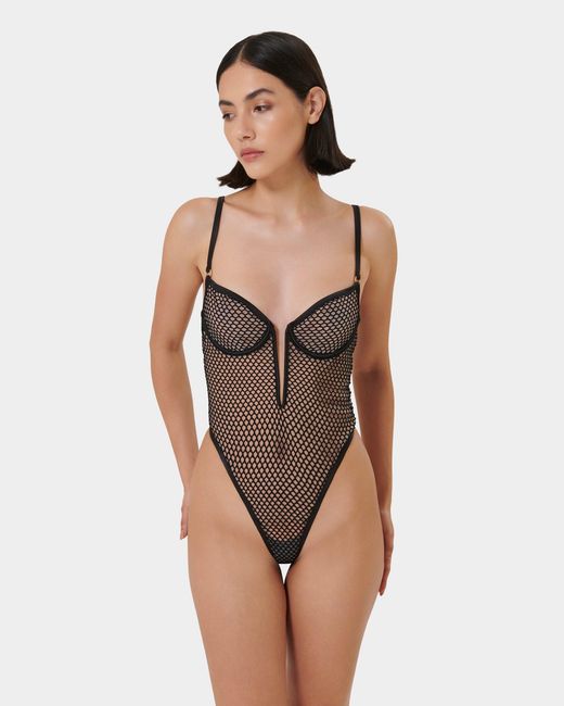 Bluebella Gray Mina Wired Bodysuit Black