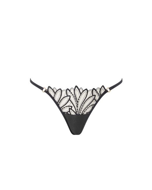 Bluebella White Pavlina Floral Embroidered Thong