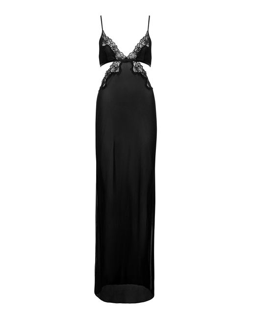 Bluebella Julianne Long Chemise Black