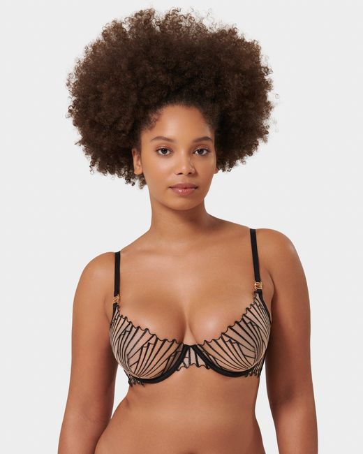 Bluebella Black Goya Wired Bra/Sheer