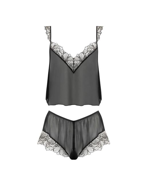 Bluebella Gray Amarosa Sheer Cami And Short Set