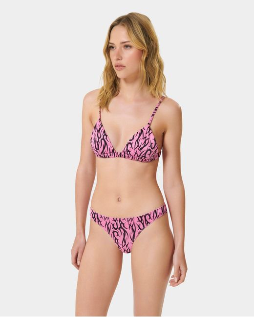Bluebella Pink Bb X Ashley Williams Tattoo Print Luxury Satin Soft Bra
