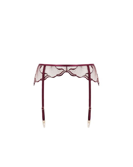 Bluebella White Marabel Suspender Cherry