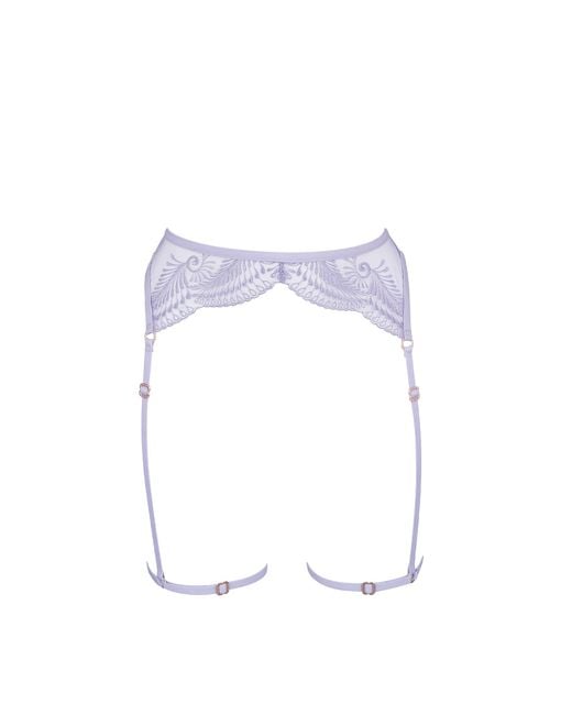 Bluebella Blue Rafaela Thigh Harness Purple Rose