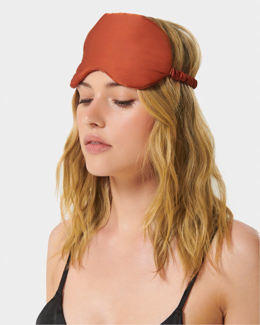 Bluebella Brown Saskia Luxury Satin Eye Mask Baked Clay