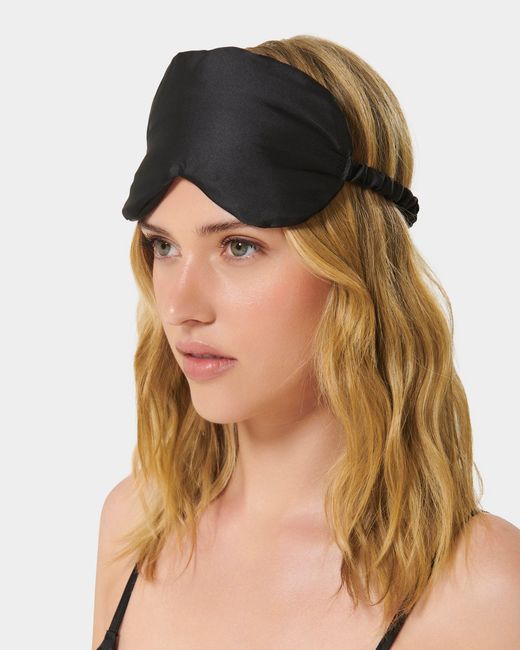 Bluebella Black Saskia Luxury Satin Eye Mask