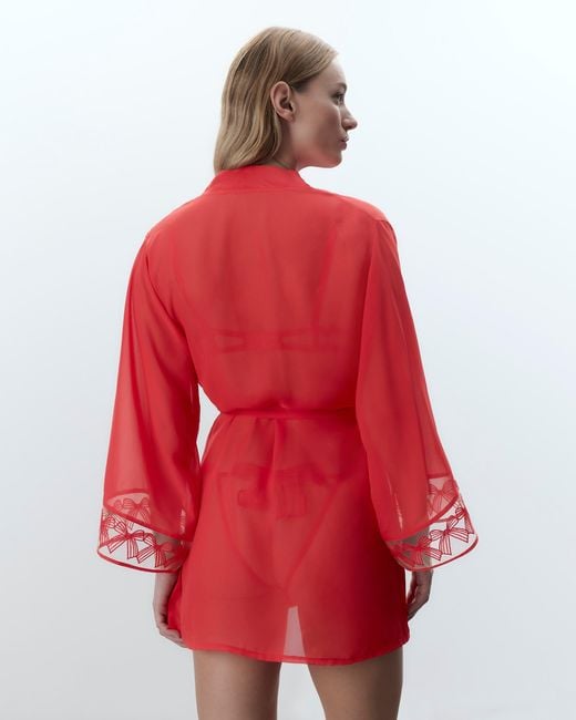 Bluebella Red Annabel Kimono