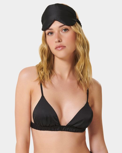 Bluebella Black Saskia Luxury Satin Eye Mask